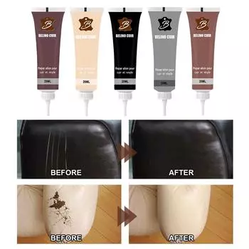 20 мл гель для ремонта кожи, домашний автомобильный диван, кожаный дополнительный ремонтный крем, восстанавливающая паста, чистящее средство для кожи коричневый