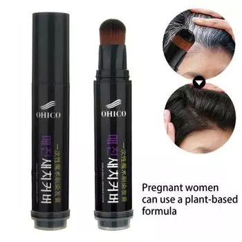 20 мл краска для волос, устойчивая к размазыванию профессиональный парикмахерский инструмент, временная ручка для краски для волос для мужчин и женщин темно-коричневого
