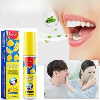 20 мл лимонный спрей для полости рта для удаления неприятного запаха изо рта портативный ополаскиватель для полости рта