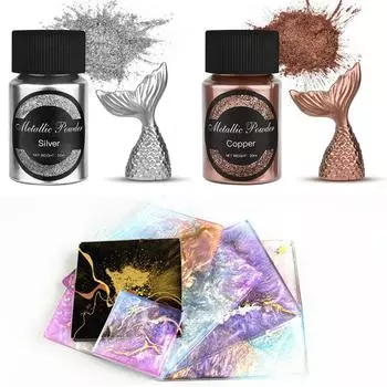 20 мл мерцающий металлик золото серебро цвет пигмент перламутровый краситель перламутровый пигмент краситель УФ смола эпоксидная краска ювелирное дело