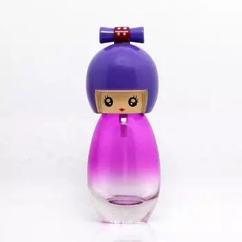 20 мл милое японское кимоно в форме куклы для духов, стеклянный распылитель, многоразовый распылитель, женский флакон для духов, красочный фиолетовый
