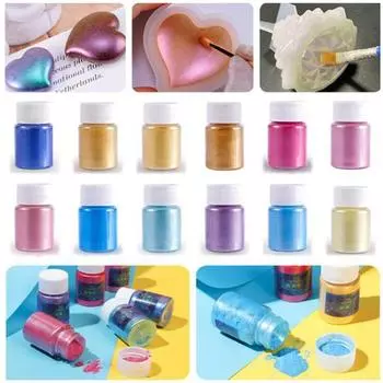20 мл пудра для ногтей блестящая удаляемая легко переносимая смоляная пигментная наполнитель перламутровая пудра для женщин 6