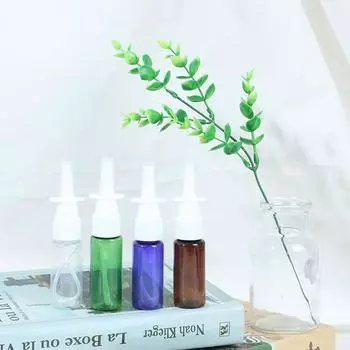 20 мл пустые пластиковые флаконы с распылителем для носового насоса, многоразовые распылители для носа зелёный