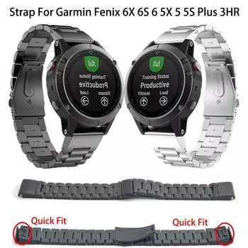 20 мм 22 мм 26 мм быстросъемный ремешок для Garmin Fenix 7s 6X 6 5S Instinct 2s G1 Gen2 Tactix7 Pro Quatix 7x Epix Pro Descent Mk 3i Forerunner 965 955 26mm серебряный