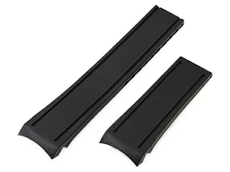 20 мм ремешок для часов NBR резиновый черный с загнутым концом для Seiko MM300 SBDX023 и других SBDX001, SBDX003, SBDX017, SBDX021,