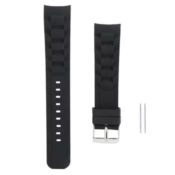 20 мм ремешок для часов силиконовая пряжка для часов ремешок для часов запасная часть аксессуар черный чёрный