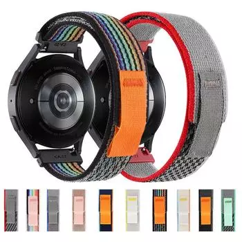 20 мм ремешок для Samsung Galaxy Watch 5 Pro ремешок 40 мм Active 2 Gear S2 браслет Trail Loop Correa Galaxy Watch 4 44 мм 40 мм