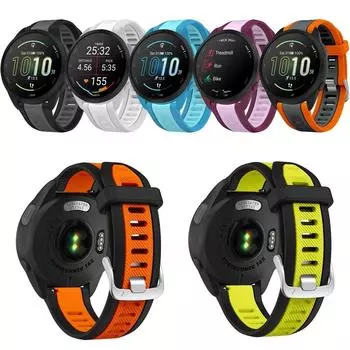 20 мм силиконовый ремешок для Garmin Forerunner 165 55 158 168 645 Music сменный ремешок для Garmin Venu / Venu2 Plus аксессуары 20mm