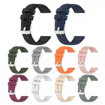 20 мм смарт-ремешок для часов, быстросъемный силиконовый дизайнерский ремешок, мягкий сменный ремешок для часов Huami Amazfit GTS 4/2 Mini GTS 3 2e чёрный