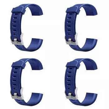 20 мм сменный силиконовый ремешок для умных часов ID115Plus HR (синий)