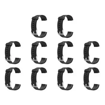 20 мм сменный силиконовый ремешок для умных часов ID115Plus HR (черный)