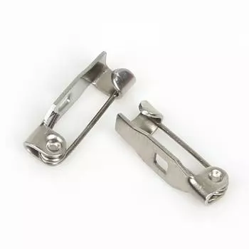 20 Не ржавеющих застежек-булавок из нержавеющей стали с отверстиями для DIY броши