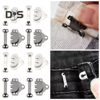 20 пар швейных крючков и застежек-молний, набор швейных застежек, набор для ремонта, сменные крючки для брюк, юбок, платьев, бюстгальтеров, шитья, рукоделия чёрный