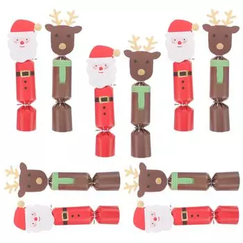 20 Pcs Christmas Creative Shape Gift Box The Make Your Own Crackers Paper Decorative Candy Case 28.5x5cm