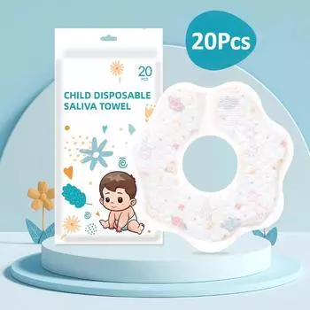 20 PCS Disposable Baby Bibs Sanitary Towel For Baby Boys And Girls, Hygienic, Soft And Leakproof