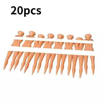 20 Pcs Nude Lady Golf Tees Model Ball Nails Auxiliary Tool Plastic Material