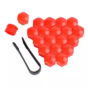 20 Pieces Car Wheel Nut Caps Auto Hub Screw Cover Replacement with Clip