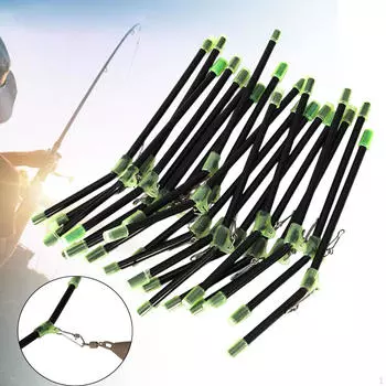 20 штук рыболовные противозапутывающие боны трубки балансировочные соединители инструменты оборудование с вертлюгом чёрный