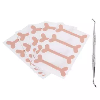 20 пластырей для вросшего ногтя с педикюрным корректором для ногтей