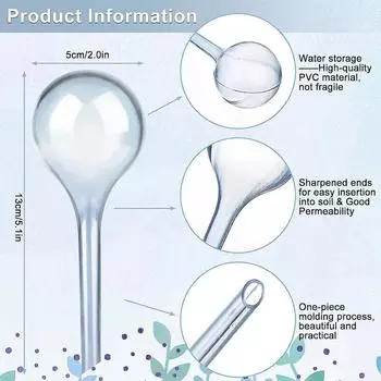 20 Прозрачные шары для полива растений, самополивающиеся глобусы, устройство для автоматического полива