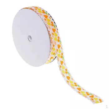 20 ярдов кружевная лента с принтом в виде сердечек, кайма для поделок, украшение для свадебной вечеринки, как