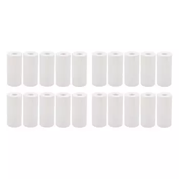 20 рулонов термобумаги для принтера Professional 57x25 мм Белая мини-бумага для печати для аксессуаров принтера