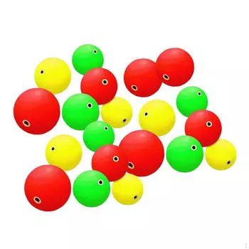 20 шариков-индикаторов для рыболовных поплавков, плавающий аксессуар, круглые шариковые снасти 0,71 дюйма