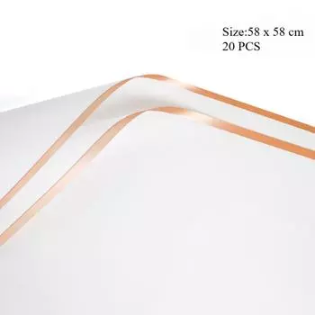 20 листов полупрозрачной упаковочной бумаги, упаковочная бумага для цветов, бумага для цветочных магазинов, водонепроницаемая упаковочная бумага чёрный