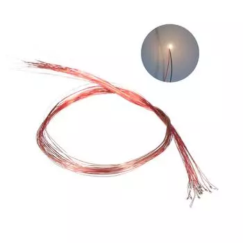 20 шт. 0402 предварительно сваренные 3 В 220 мм M-icro Litz провода S-MD L-ED лампа DIY модель материал свет (0,1