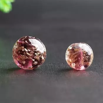 20 шт 10 12 мм Материал браслета Свободные бусины DIY хрустальные стеклянные бусины аксессуары ручной работы прозрачные светящиеся круглые бусины бусины 10mm фиолетовый