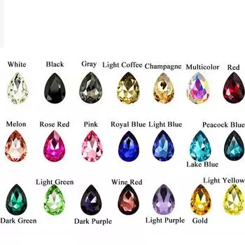 20 шт. 10*14 мм ремесло DIY изготовление ювелирных изделий оптом каплевидные ювелирные аксессуары хрустальные стразы свободные бусины стеклянные бусины ручной работы серый