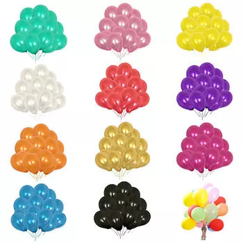 20 шт. 10-дюймовые эмульсионные воздушные шары, украшения, рождественский подарок, свадебная вечеринка белый