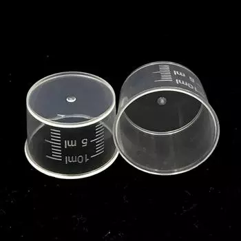 20 шт. 10 мл мерный стакан прозрачный одноразовый мерный стаканчик для жидкости 20PCS