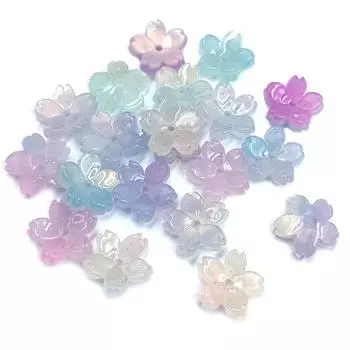 20 шт. 10 мм 3D ломтики сакуры популярные разделители свободные бусины лепесток сакуры цветок для изготовления ювелирных изделий ремесло DIY материал ручной работы 4