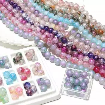 20 шт., 10 мм, блестящие фиолетовые светлые жемчужные хрустальные стеклянные круглые бусины для браслета, ожерелья, аксессуары для изготовления ювелирных изделий своими руками 10mm 20pcs/bag