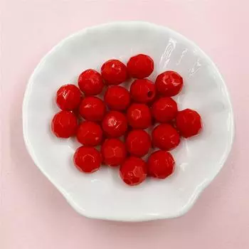 20 шт. 10 мм конфетного цвета диско-шар акриловые круглые бусины материалы для изготовления ювелирных изделий бисерные аксессуары красный