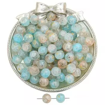 20 шт. 10 мм Необычные хрустальные стеклянные круглые бусины с потрескиванием для браслета и ожерелья DIY аксессуары для изготовления ювелирных изделий 10mm 20pcs/bag