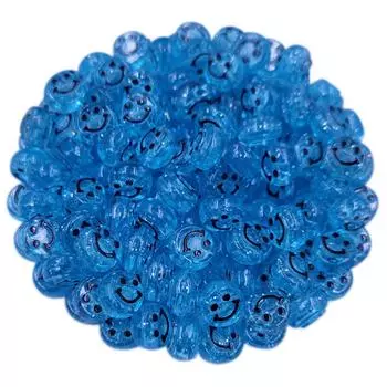 20 шт 10 мм прозрачные бусины в форме улыбки россыпью DIY поделки для изготовления ювелирных изделий кулон ожерелье браслет