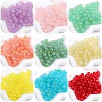 20 шт., 10 мм, Золотая фольга, хрустальное стекло, свободные бусины для браслета, ожерелья, серьг, бусины для самостоятельного изготовления ювелирных изделий 10mm 20pcs