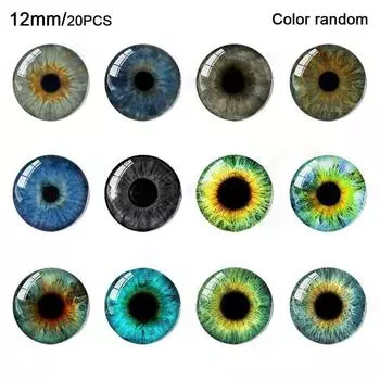 20 шт./10 пар пластиковые глаза ремесла глаза кристалл блестящие хрустальные глаза DIY аксессуары для кукол 12mm-color random