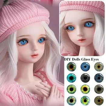 20 шт./10 пар пластиковые глаза ремесла глаза хрустальные куклы DIY инструменты DIY аксессуары для кукол 6mm-color random
