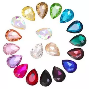 20 шт. 10x14 мм AB смола падение плоская задняя часть стразы альбом для вырезок DIY ремесленные аппликации белый