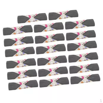 20 шт. 11,8-дюймовые менструальные прокладки из плотной бамбуковой ткани, многоразовые, моющиеся