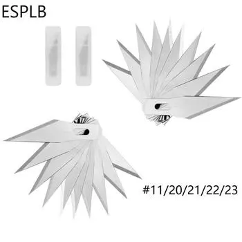 20 шт. #11 лезвия из нержавеющей стали лезвия для гравировального ножа металлическое лезвие нож для резьбы по дереву сменное лезвие хирургический скальпель ремесло