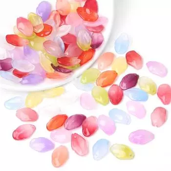 20 шт. 12x19 мм стеклянные бусины сочные лепестки аксессуары ручной работы для изготовления ювелирных изделий своими руками подвески браслет ожерелье фурнитура