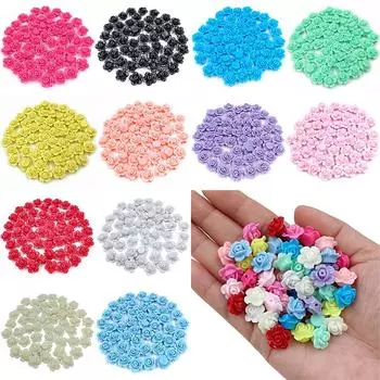 20 шт., 13 мм, кремовые трехмерные цветы, свободные бусины для материала ручной работы, ювелирные аксессуары, сделанные своими руками 13mm 20Pcs жёлтый