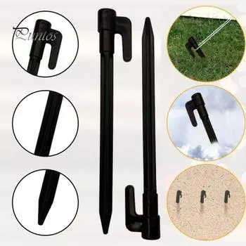 20 шт. 14,5 см колышек для палатки для кемпинга, прочный, для кемпинга, сада, двора, праздника, надувной, декоративный, колышек, навес, ветрозащитный, для земли, колышек для палатки C жёлтый