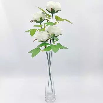 20 шт., 15/20/25/30/40 см, искусственный стебель зеленого цветка, цветочный материал «сделай сам», аксессуары для проволочного стебля ручной работы, аксессуары для свадебного домашнего декора 20cm