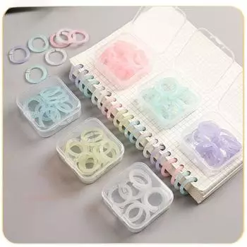 20 шт. 15 мм свободные кольца для папок-регистраторов открывающиеся сменные блоки для блокнотов брелок кольцо DIY фотоальбом круглые зажимы офисный бюджетный скоросшиватель белый