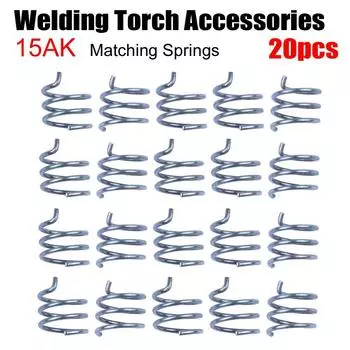 20 шт. 15AK пружина сопла для MIG/MAG сварочной горелки держатель контактного наконечника сварочной горелки MB15AK 15AK сборка паяльные принадлежности